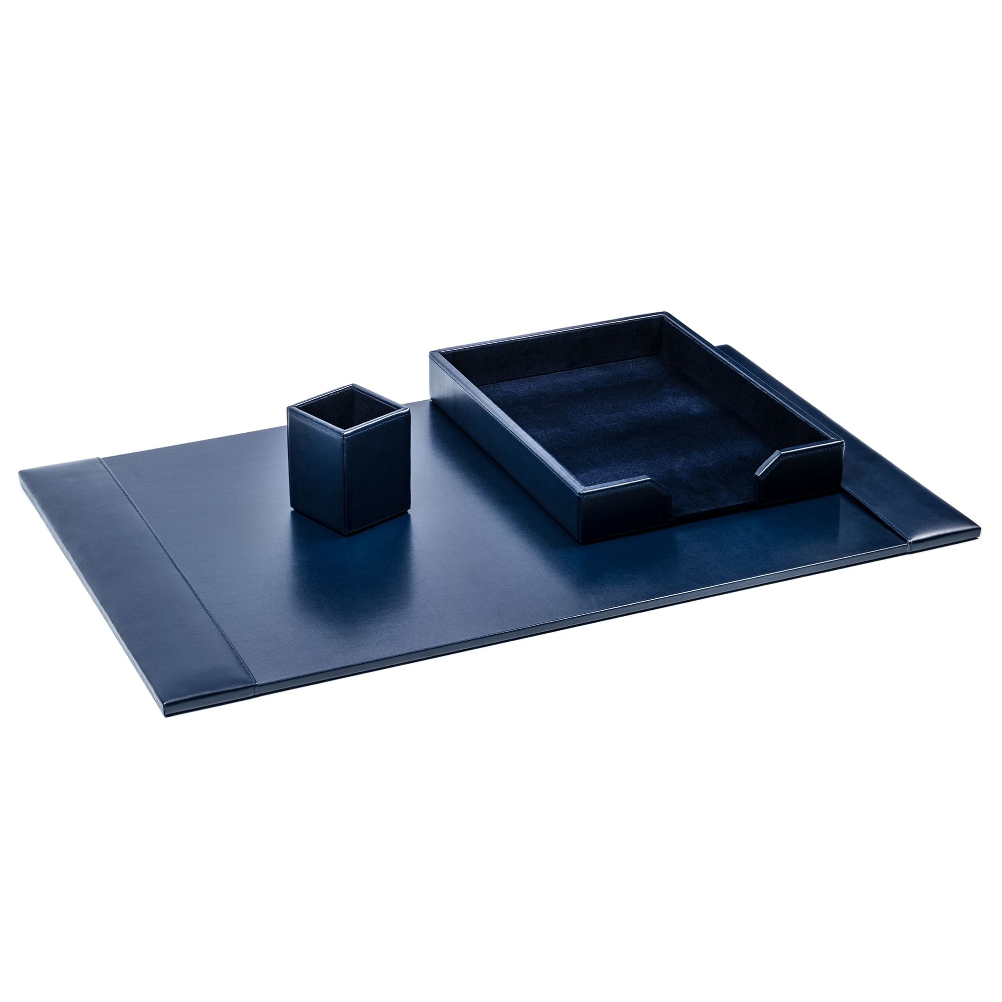 blue office accessories