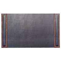 Dacasso Bonded Set Luxury Leather Desk Pad & Desk Organization Essentials,  5 Piece, Black